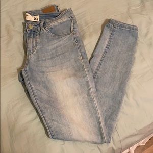 Light denim jeans